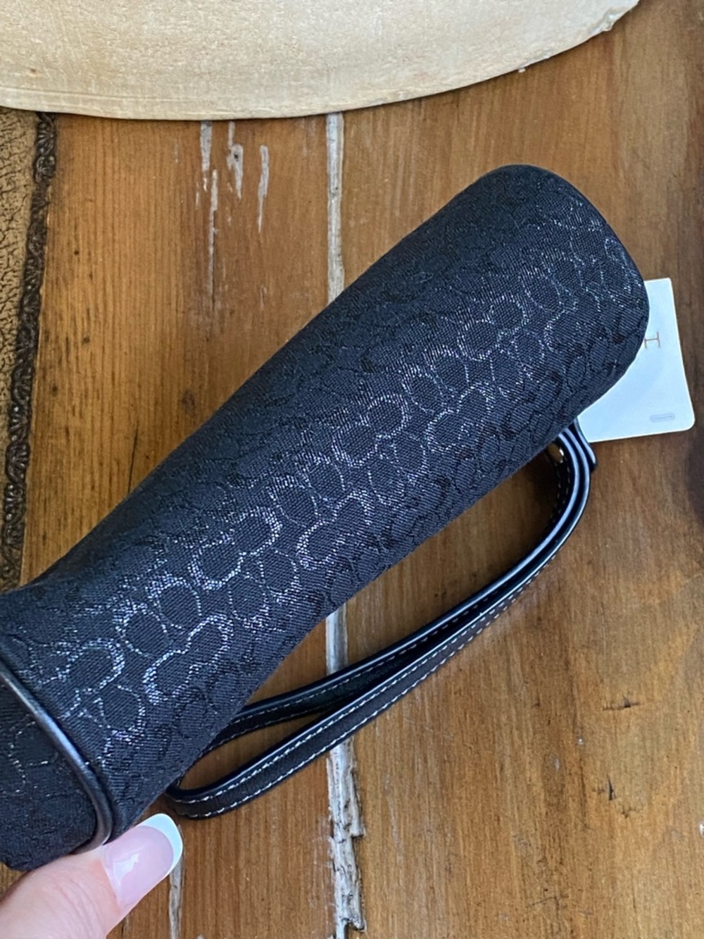 Coach Signature Framed Kisslock Black C Lurex - Picture 7 of 9